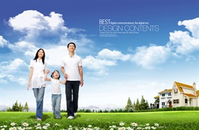 户外一家人PSD素材下载